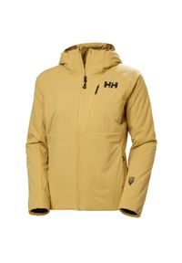 Damska wodoodporna kurtka z kapturem Helly Hansen Odin Stretch 2.0. Typ kołnierza: kaptur. Kolor: beżowy, wielokolorowy, żółty. Sezon: zima. Sport: narciarstwo, wspinaczka #1