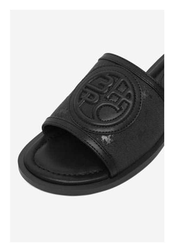 Beverly Hills Polo Club Klapki EO-HY6692-3 Czarny. Kolor: czarny. Materiał: materiał