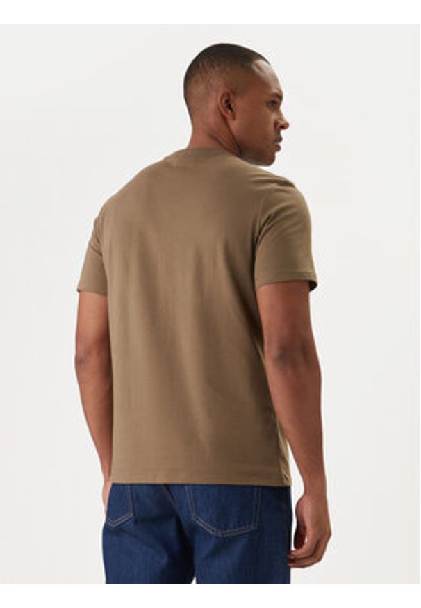 Calvin Klein T-Shirt Logo 30s LV04LD230G Brązowy Regular Fit. Kolor: brązowy. Materiał: bawełna