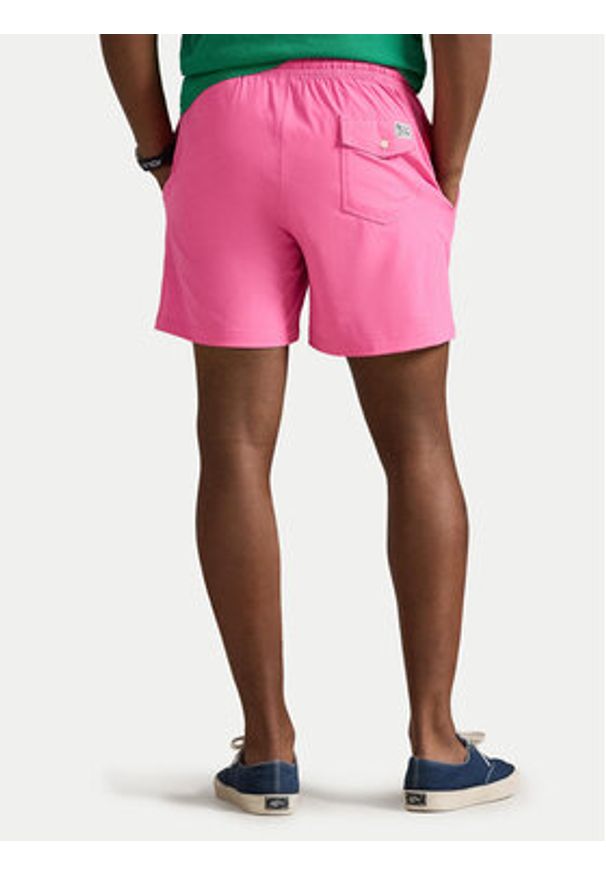 Polo Ralph Lauren Szorty kąpielowe 710957782506 Różowy Classic Fit. Kolor: różowy. Materiał: syntetyk