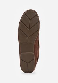 Renee - Brązowe Mokasyny VICES z Imitacji Zamszu z Kokardką Kolorowymi Koralikami i Skórzaną Wkładką Nenden. Okazja: na co dzień. Kolor: brązowy. Materiał: skóra, zamsz. Wzór: kolorowy. Styl: casual, elegancki #2