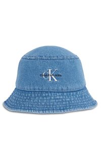 Calvin Klein Kapelusz Denim Bucket K60K611980 Niebieski. Kolor: niebieski. Materiał: bawełna