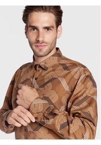 Baldessarini Koszula B3 56011/000/3070 Brązowy Regular Fit. Kolor: brązowy. Materiał: lyocell #6