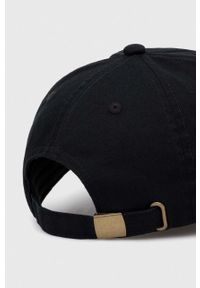 Lee czapka z daszkiem bawełniana kolor czarny z nadrukiem. Kolor: czarny. Materiał: bawełna. Wzór: nadruk #4