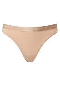 TOMMY HILFIGER - Tommy Hilfiger Stringi UW0UW06260 Beżowy. Kolor: beżowy #4