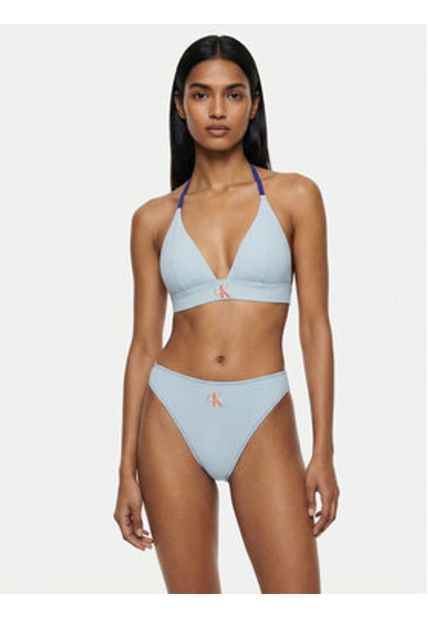 Calvin Klein Swimwear Dół od bikini LV00Q61147 Czarny. Kolor: czarny. Materiał: syntetyk