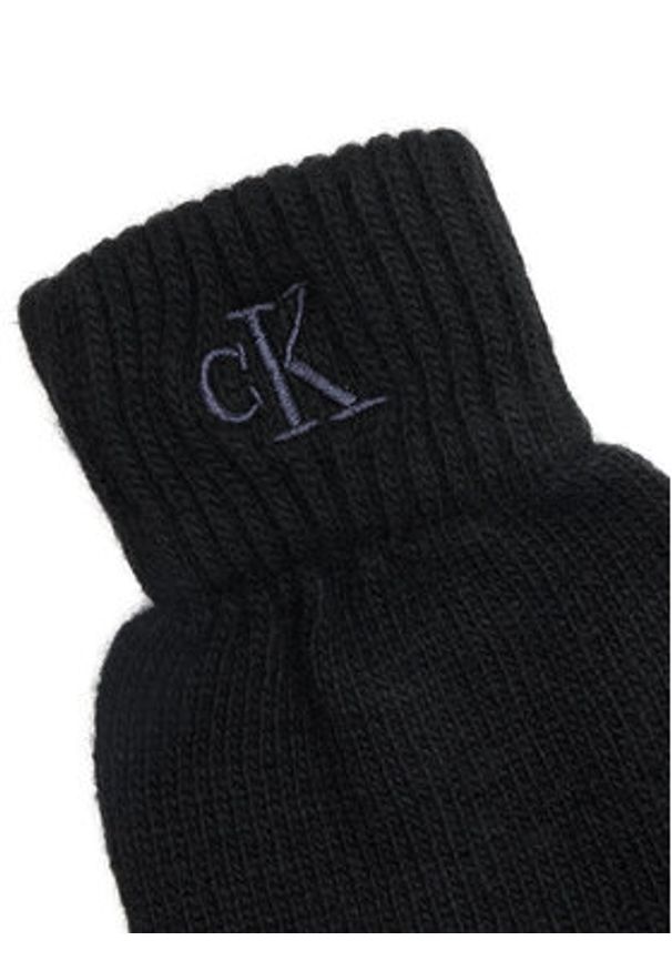 Calvin Klein Rękawiczki Męskie K50K512462 Czarny. Kolor: czarny. Materiał: wełna, materiał