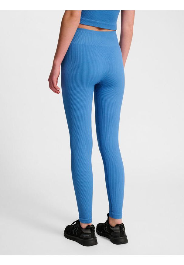 Damskie legginsy bezszwowe Hummel Pulse. Kolor: niebieski. Sport: fitness