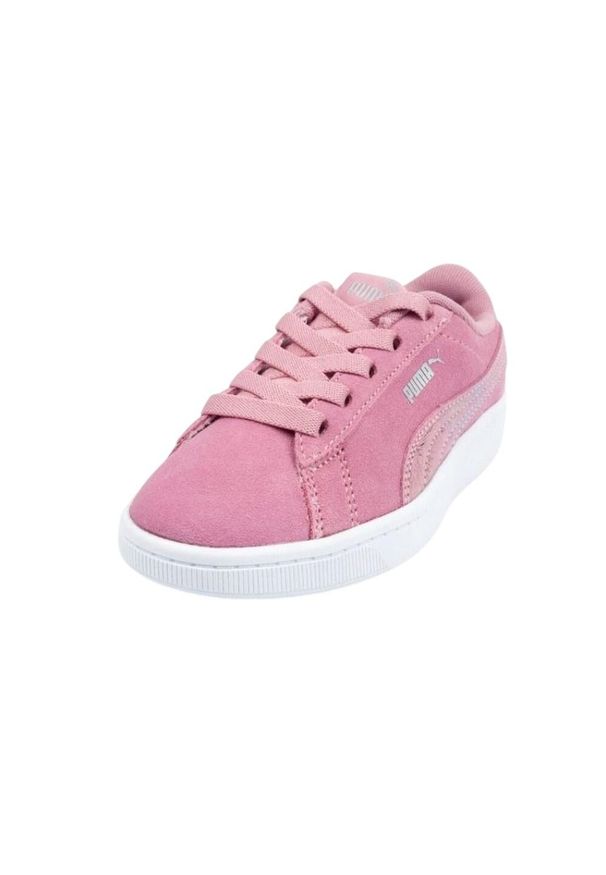 Puma - Skórzane Buty Dziecięce Vikky Chamois. Kolor: różowy. Materiał: skóra. Model: Puma Vikky. Sport: turystyka piesza