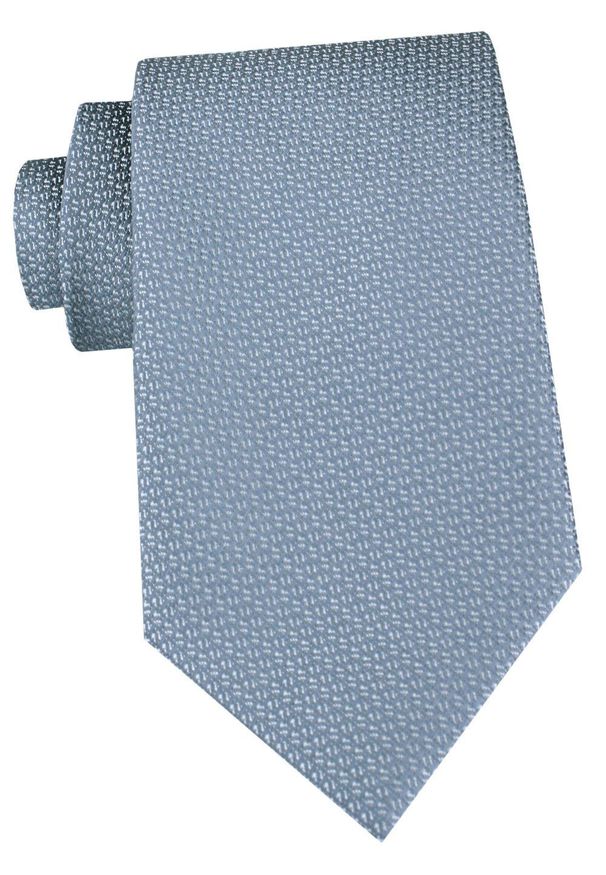 Męski Krawat - Chattier - Jasnobłękitny, Mikrowzór Tkaniny. Kolor: niebieski. Materiał: tkanina. Styl: elegancki, klasyczny, wizytowy