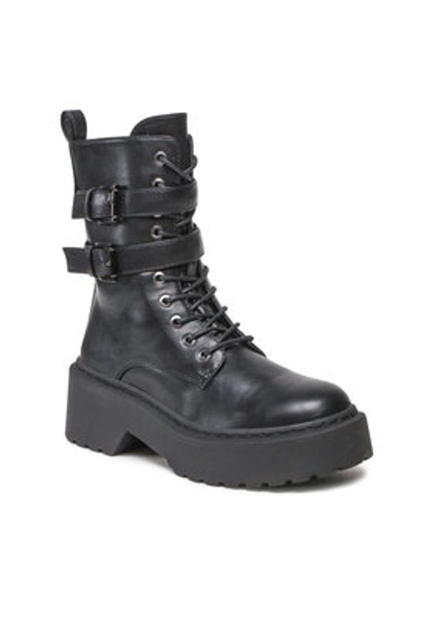 DeeZee Trapery WS5656-01 Czarny. Kolor: czarny. Materiał: skóra