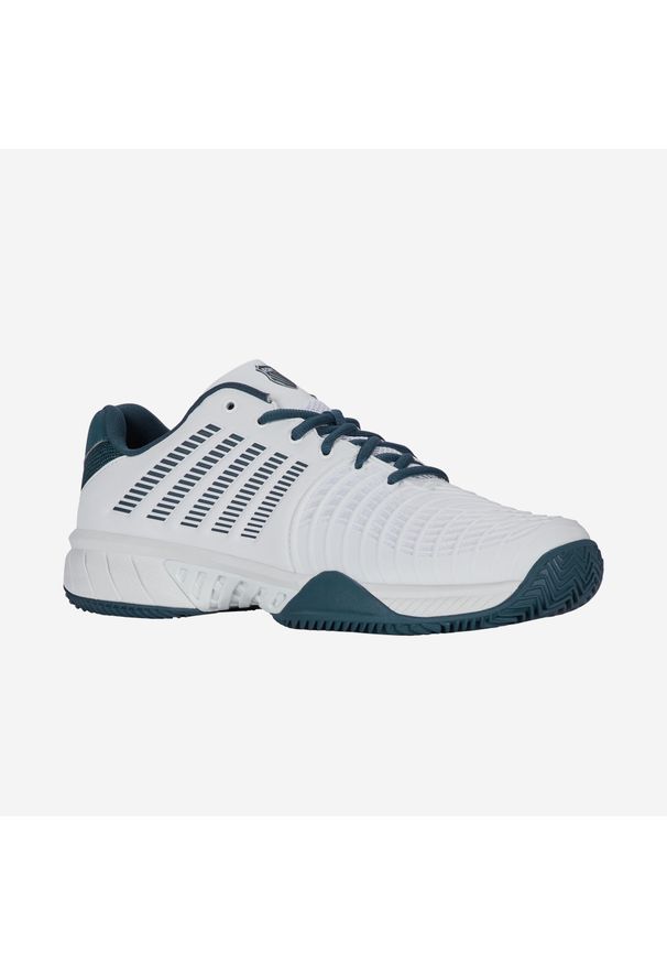Buty tenisowe męskie K-Swiss Express Light 3 na mączkę ceglaną. Materiał: kauczuk, skóra, syntetyk. Szerokość cholewki: normalna. Sport: tenis