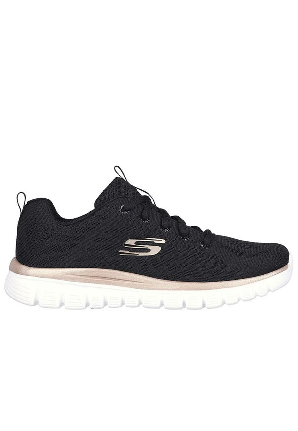 skechers - Buty Skechers Graceful Get Connected 12615BKGD - czarne. Kolor: czarny. Materiał: materiał, mesh. Szerokość cholewki: normalna. Model: Skechers Sport