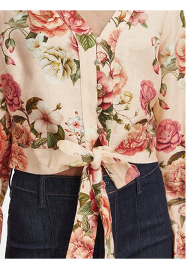 Guess Bluzka W6GHA4 W2565 Pomarańczowy Regular Fit. Kolor: pomarańczowy. Materiał: wiskoza