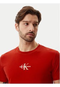Calvin Klein Jeans T-Shirt Monologo J30J325649 Czerwony Regular Fit. Kolor: czerwony. Materiał: bawełna #5