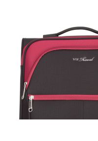 Wittchen - Duża miękka walizka dwukolorowa. Kolor: wielokolorowy, czarny, czerwony. Materiał: poliester #5