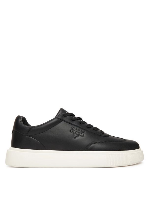 Guess Sneakersy FMFPLA LEA12 Czarny. Kolor: czarny. Materiał: skóra