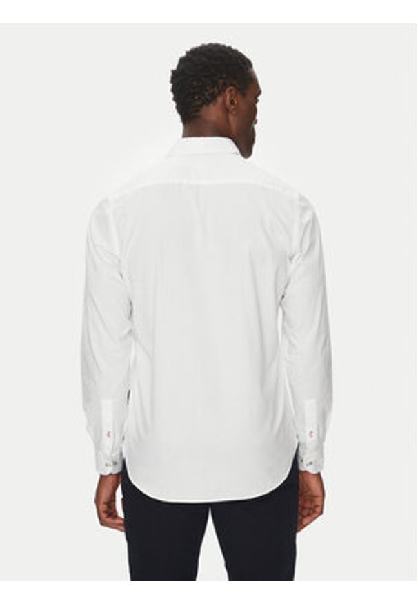Hechter Paris Koszula 60253 151645 Biały Modern Fit. Kolor: biały. Materiał: bawełna