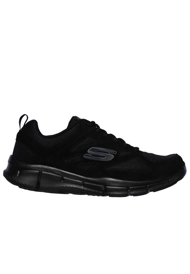 skechers - Buty męskie Skechers Equalizer Ezdez 52748BBK - czarne. Zapięcie: sznurówki. Kolor: czarny. Materiał: dresówka, jeans, zamsz, skóra. Szerokość cholewki: normalna. Model: Skechers Sport