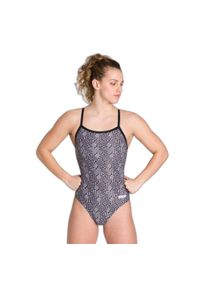 Damski kostium kąpielowy 1-częściowy Arena Kikko Light Drop Back One Piece. Kolor: czarny