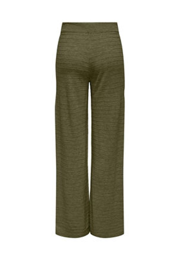 only - ONLY Spodnie dzianinowe 15294501 Zielony Wide Leg. Kolor: zielony. Materiał: syntetyk