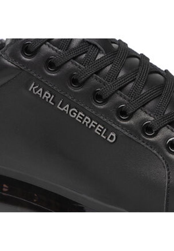 Karl Lagerfeld - KARL LAGERFELD Sneakersy KL52625 Czarny. Kolor: czarny. Materiał: skóra