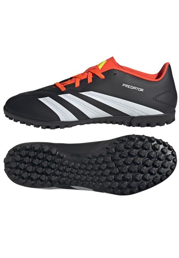 Adidas - Buty adidas Predator Club Tf IG7711 czarne. Kolor: czarny. Materiał: materiał, guma. Szerokość cholewki: normalna. Sport: piłka nożna