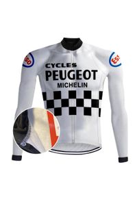 REDTED - Vintage Cycling Jersey (Plecee) Peugeot Blanc - Redted. Kolor: wielokolorowy, czarny, fioletowy. Materiał: poliester. Sport: kolarstwo