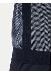 BOSS Sweter H-Hestro 50549986 Granatowy Regular Fit. Kolor: niebieski. Materiał: wełna