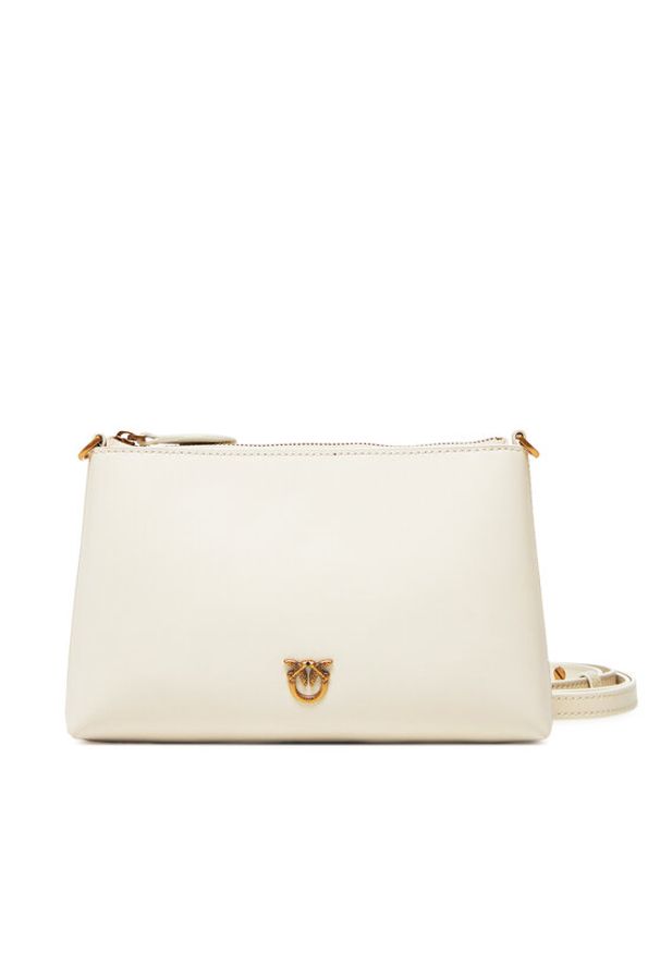 Pinko - PINKO Torebka Flat Horizontal Mini PE 25 PCPL 104277 A0F1 Biały. Kolor: biały. Materiał: skórzane