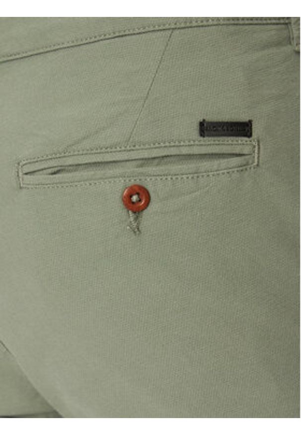 Jack & Jones Szorty materiałowe Marco 12269494 Zielony Regular Fit. Kolor: zielony. Materiał: bawełna
