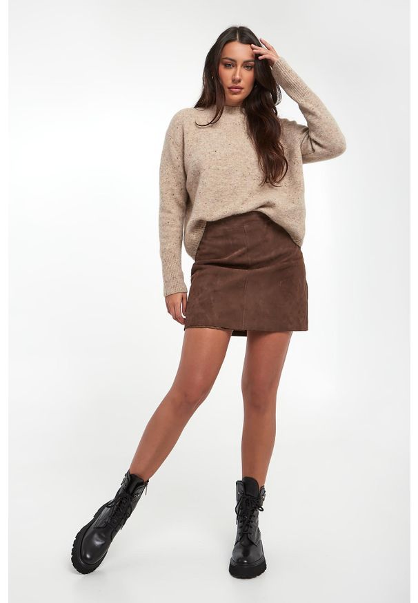 Marella - Spódnica zamszowa Rise MARELLA. Materiał: zamsz