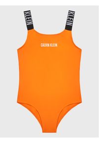 Calvin Klein Swimwear Strój kąpielowy KY0KY00032 Pomarańczowy. Kolor: pomarańczowy. Materiał: syntetyk #1