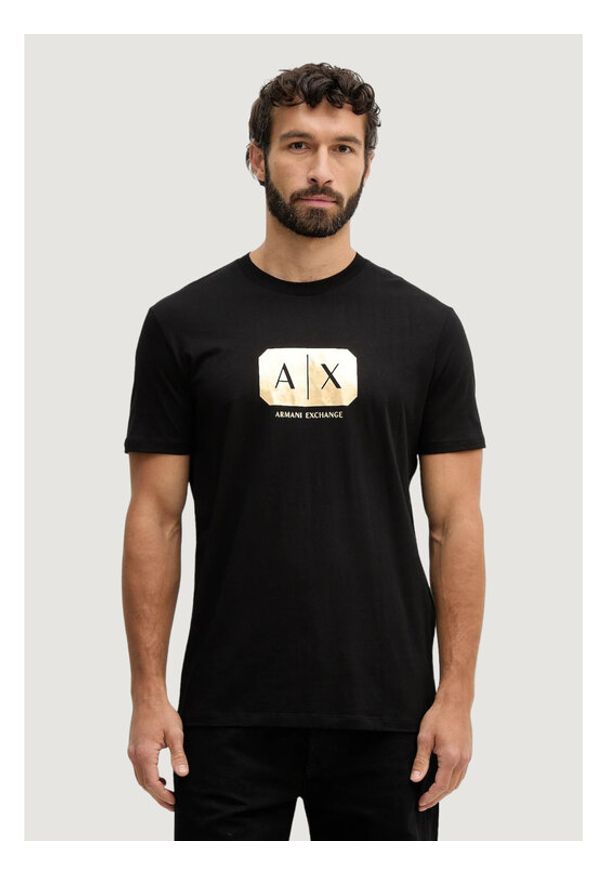 Armani Exchange T-Shirt XM002826 AF12308 UC001 Czarny Regular Fit. Kolor: czarny. Materiał: bawełna