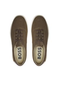 BOSS - Boss Sneakersy Clint Tenn Sdof 50517312 Brązowy. Kolor: brązowy. Materiał: zamsz, skóra