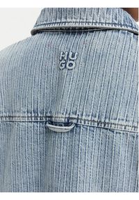 Hugo - HUGO Koszula jeansowa Gesila_1 50559758 Błękitny Relaxed Fit. Kolor: niebieski. Materiał: bawełna #3