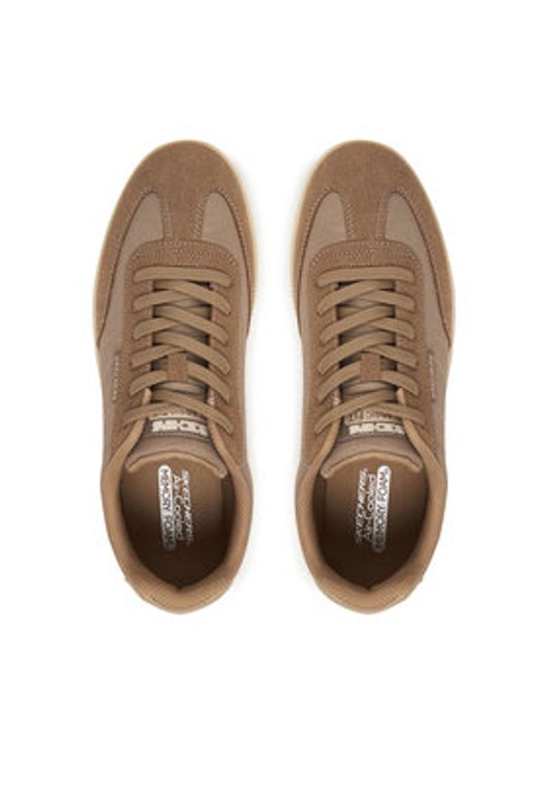 skechers - Skechers Sneakersy Placer 210824/TPE Beżowy. Kolor: beżowy. Materiał: skóra, zamsz