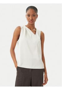 Calvin Klein Bluzka LV044F144G Biały Regular Fit. Kolor: biały. Materiał: syntetyk #1