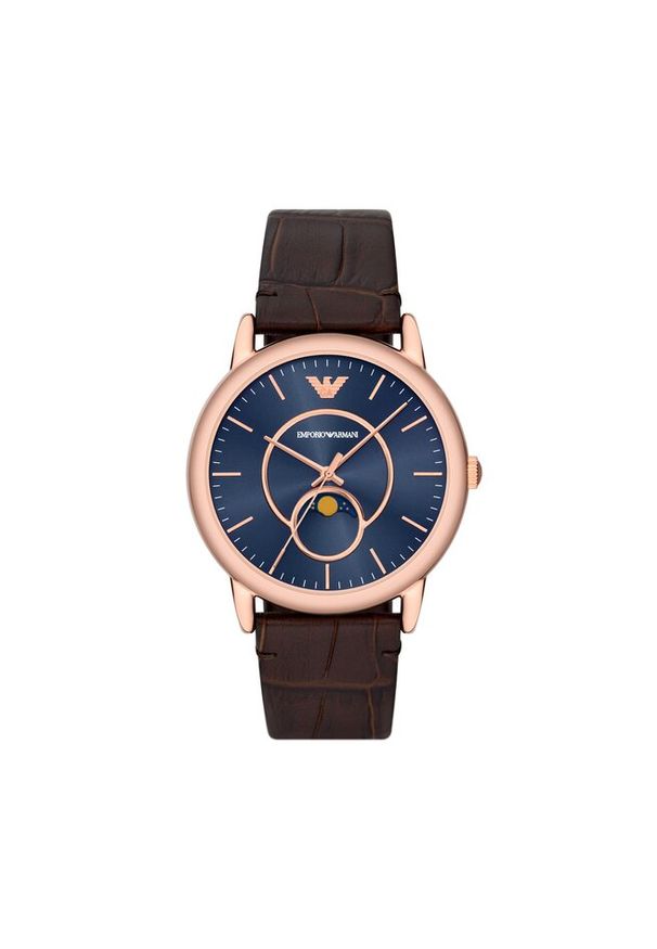 Zegarek Emporio Armani. Kolor: brązowy