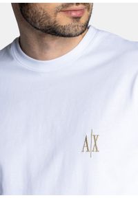 Koszulka męska biała Armani Exchange 8NZTPW ZJ8YZ 1100. Kolor: biały #3
