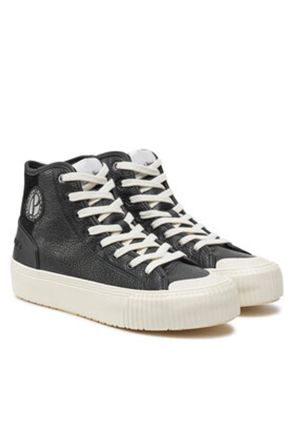 Pepe Jeans Trampki PLS31576 Czarny. Kolor: czarny. Materiał: skóra