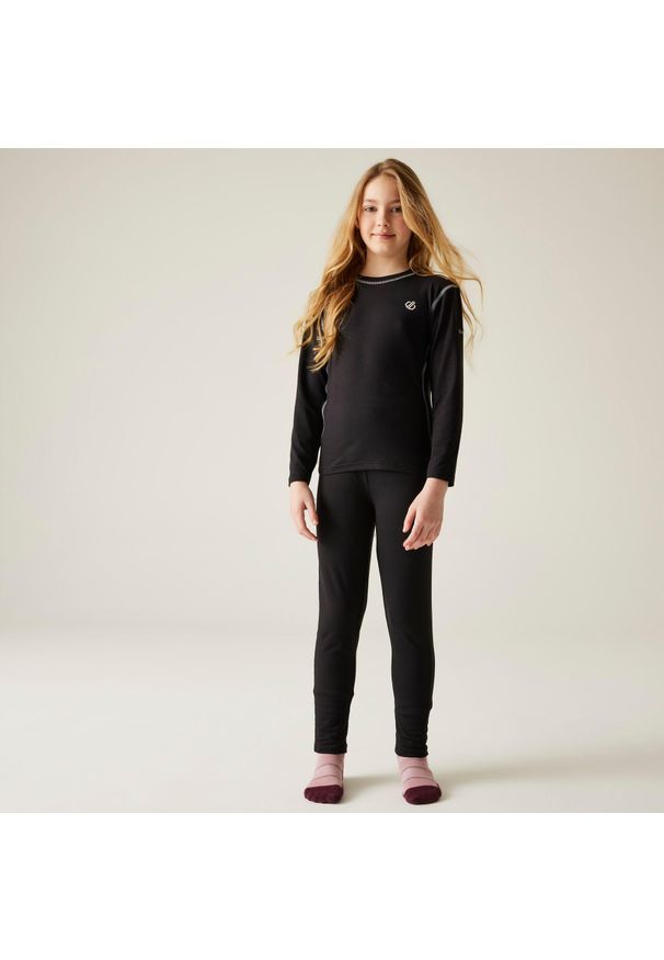 DARE 2B - Bielizna termoaktywna dziecięca komplet Pow II Dare 2b. Kolor: czarny. Materiał: poliester, tkanina. Sezon: zima. Sport: narciarstwo