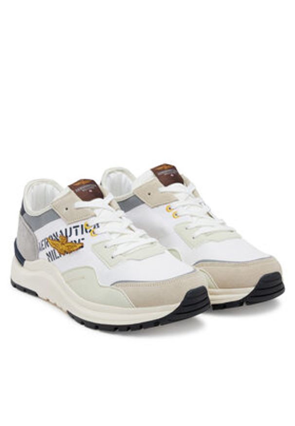 Aeronautica Militare Sneakersy 251SC286CT3543 Biały. Kolor: biały. Materiał: zamsz, skóra