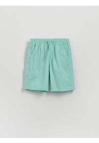 Reserved - Bawełniane szorty - miętowy. Kolor: miętowy. Materiał: bawełna #1