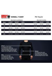 GORILLA WEAR - Hornell Koszulka - Czarny/Szary. Kolor: szary. Sport: fitness