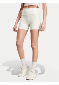 Adidas - adidas Szorty sportowe Lounge IY6740 Biały Slim Fit. Kolor: biały. Materiał: bawełna, wiskoza
