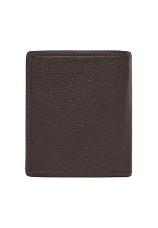 TOMMY HILFIGER - Tommy Hilfiger Duży Portfel Męski Th Corp Trifold AM0AM13742 Brązowy. Kolor: brązowy. Materiał: skóra