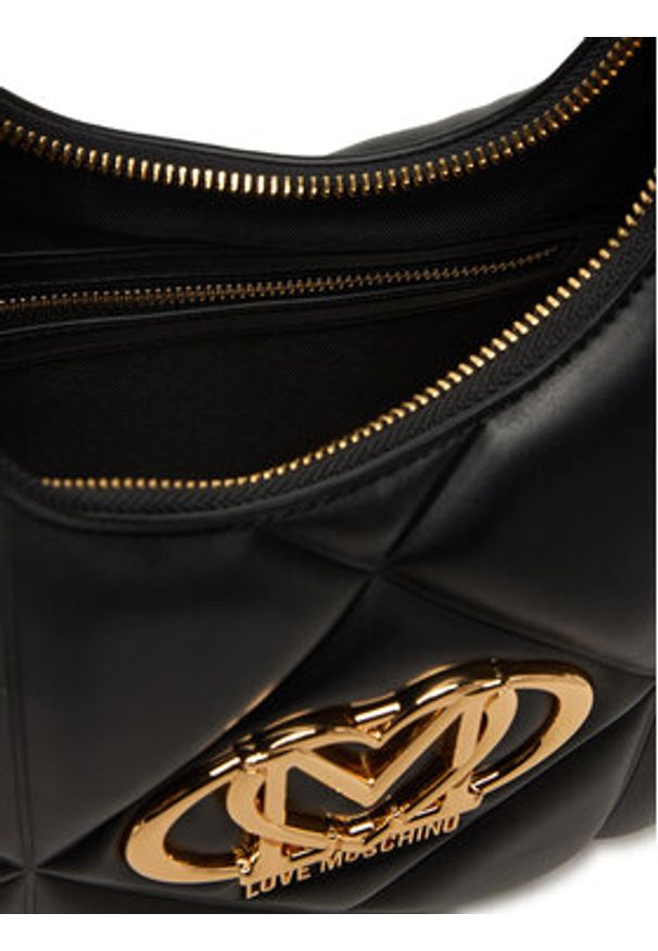Love Moschino - LOVE MOSCHINO Torebka JC4082PP0NLC0000 Czarny. Kolor: czarny. Materiał: skórzane