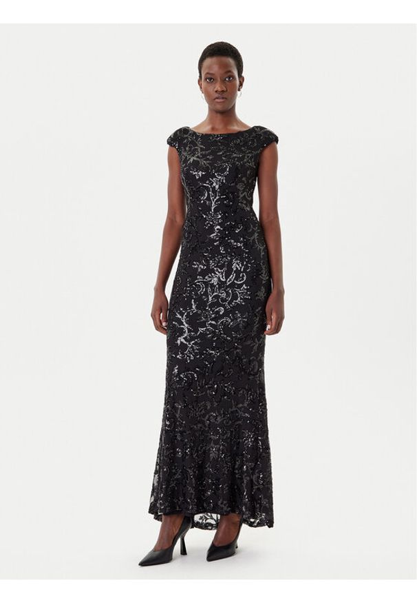 Rinascimento Sukienka wieczorowa CFC0125132003 Czarny Slim Fit. Kolor: czarny. Materiał: syntetyk. Styl: wizytowy