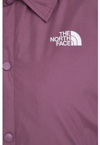 The North Face Kurtka kolor fioletowy przejściowa. Okazja: na co dzień. Kolor: fioletowy. Materiał: tkanina. Styl: casual